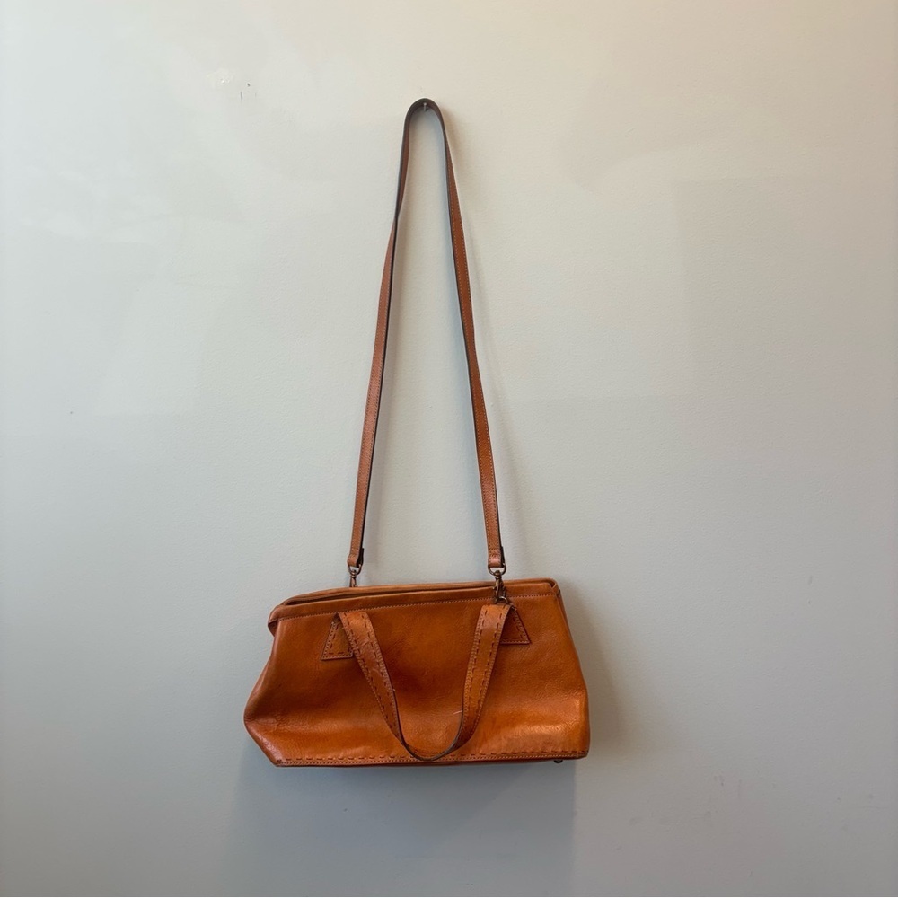 Fossil Tan/Brown Leather Shoulder Bag